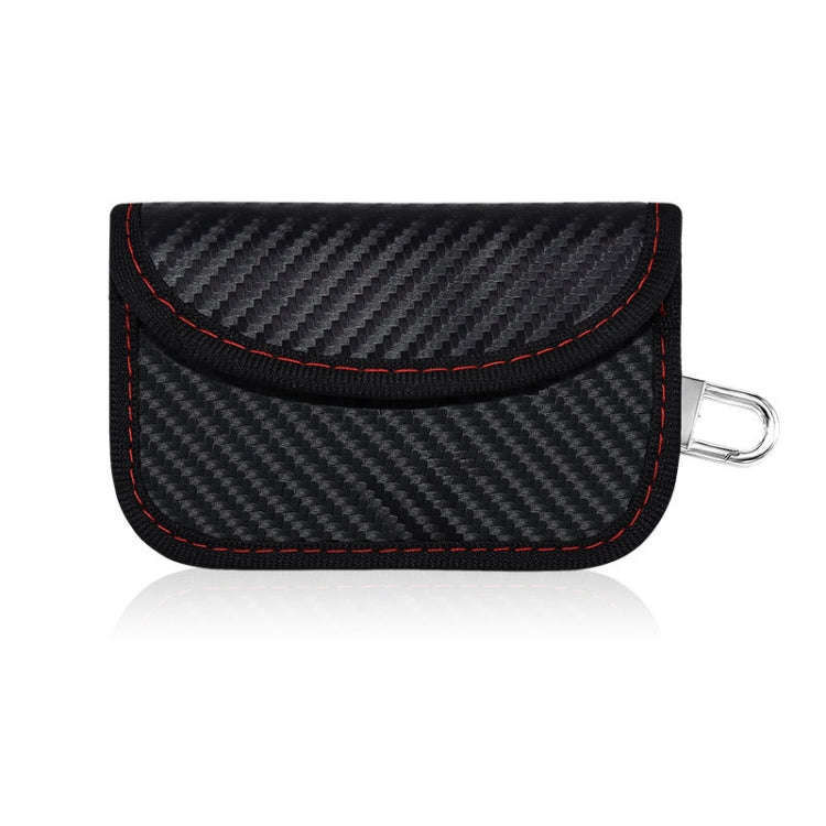 Carbon Fiber RFID Card Case Radiation-Proof Car Key Signal Shielding Bag 10.5 x 6.5cm