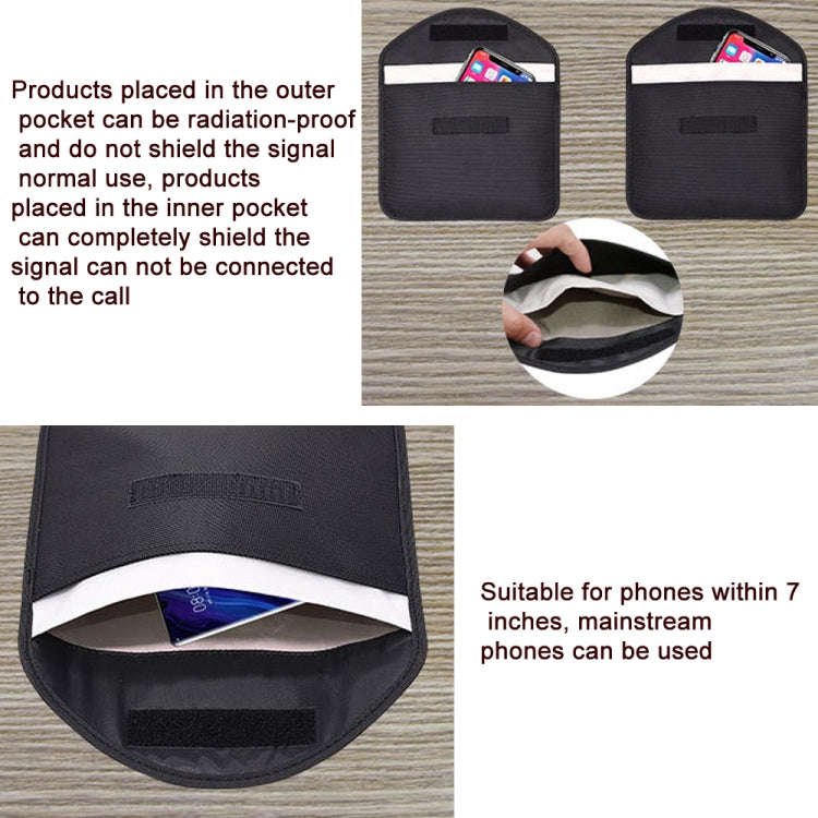 Cell Phone Tablet Signal Shielding Bag RFID Anti-Radiation Case 23.5 x 18cm