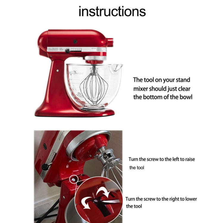For KitchenAid Stand Mixer  6QT Mixer Head Stainless Steel Accessories