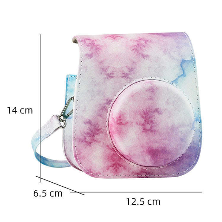 For Instax Mini11 / 9 / 8 PU Cortex Retro Camera Bag Protective Cover(Fantastic Cloud)