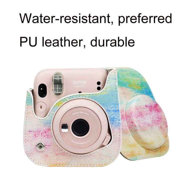 For Instax Mini11 / 9 / 8 PU Cortex Retro Camera Bag Protective Cover(Fantastic Cloud)