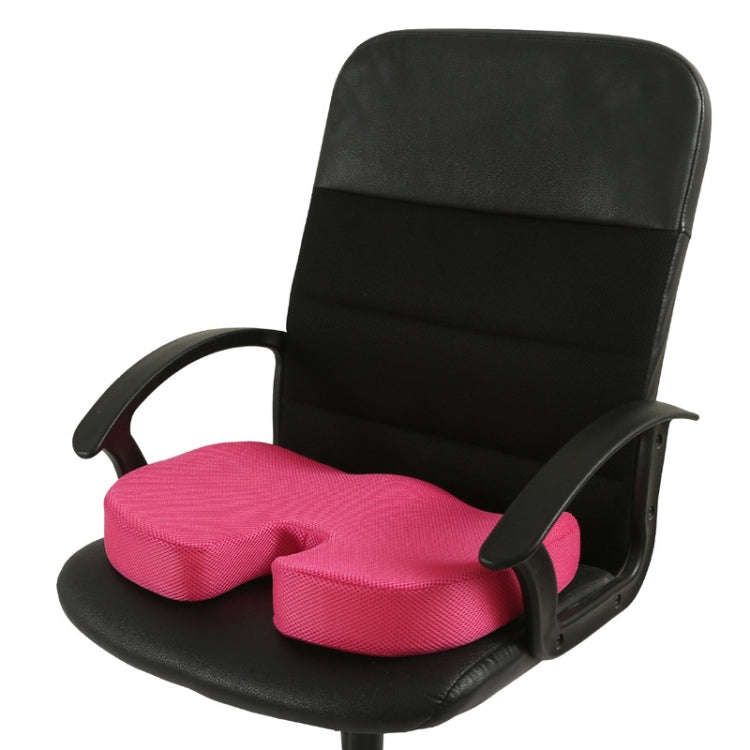 Office Gel Cushion Beauty Buttocks Anti-hemorrhoid Cushion(Mesh Fabric Rose Red)