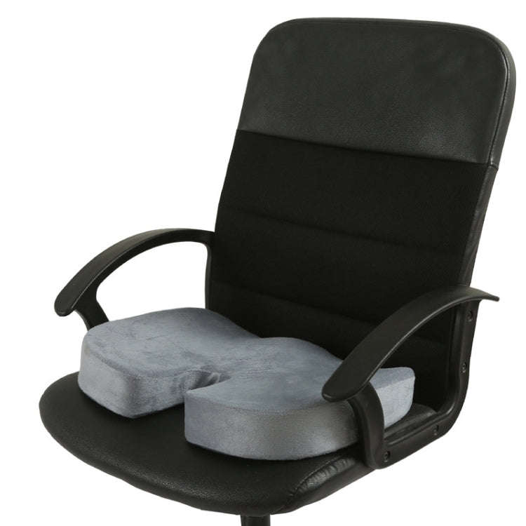 Office Gel Cushion Beauty Buttocks Anti-hemorrhoid Cushion(Super Soft Cloth Gray)