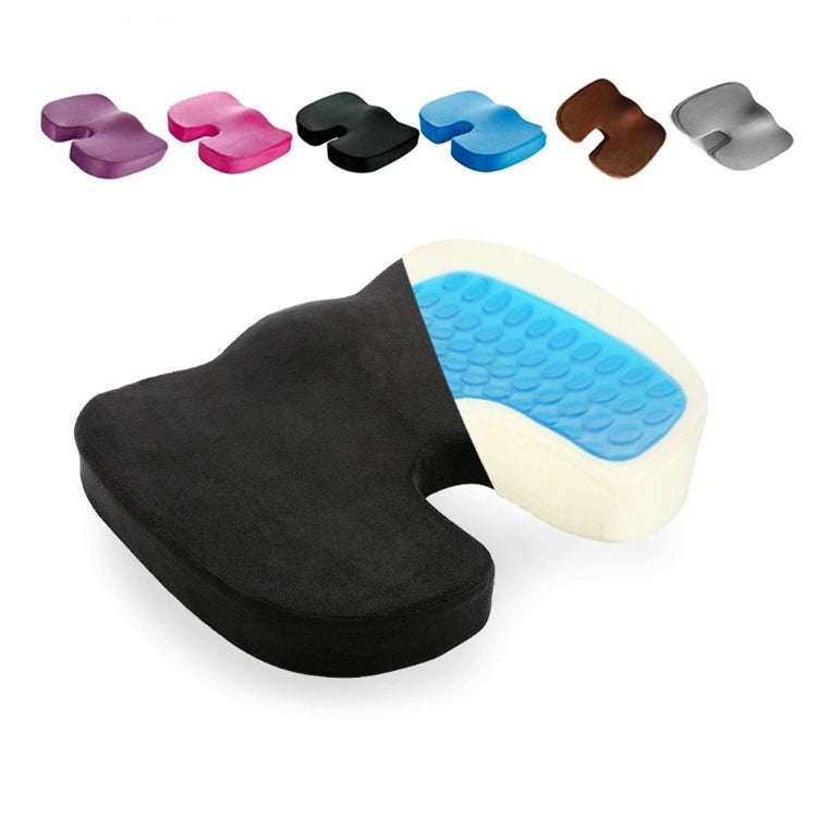 Office Gel Cushion Beauty Buttocks Anti-hemorrhoid Cushion(Super Soft Cloth Blue)