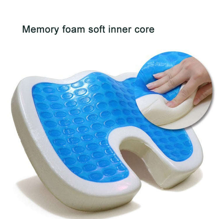 Office Gel Cushion Beauty Buttocks Anti-hemorrhoid Cushion(Mesh Fabric Blue)