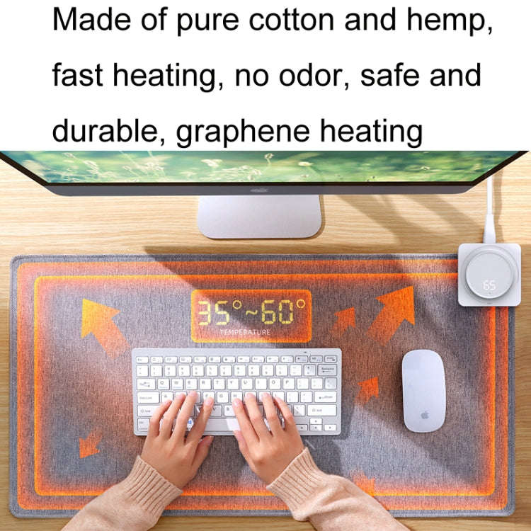Joyroom JR-CY335 220V Smart Office Desktop Heating Thermostatic Mouse Pad, US Plug, Size: 80x32cm...