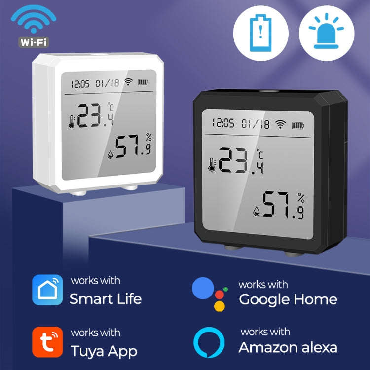 Wifi Temperature And Humidity Meter Sensor Equipment Smart Home Graffiti APP Temperature And Humi...