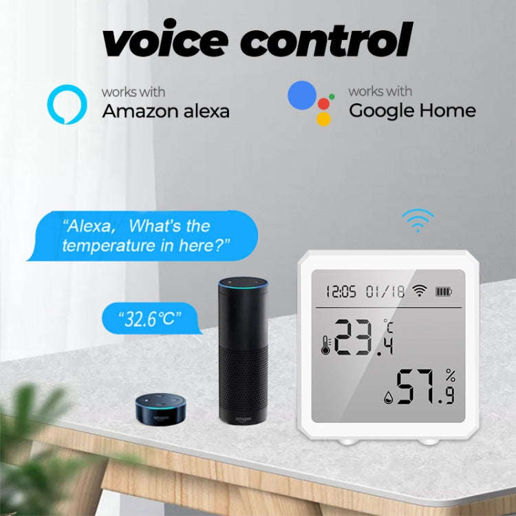Wifi Temperature And Humidity Meter Sensor Equipment Smart Home Graffiti APP Temperature And Humi...