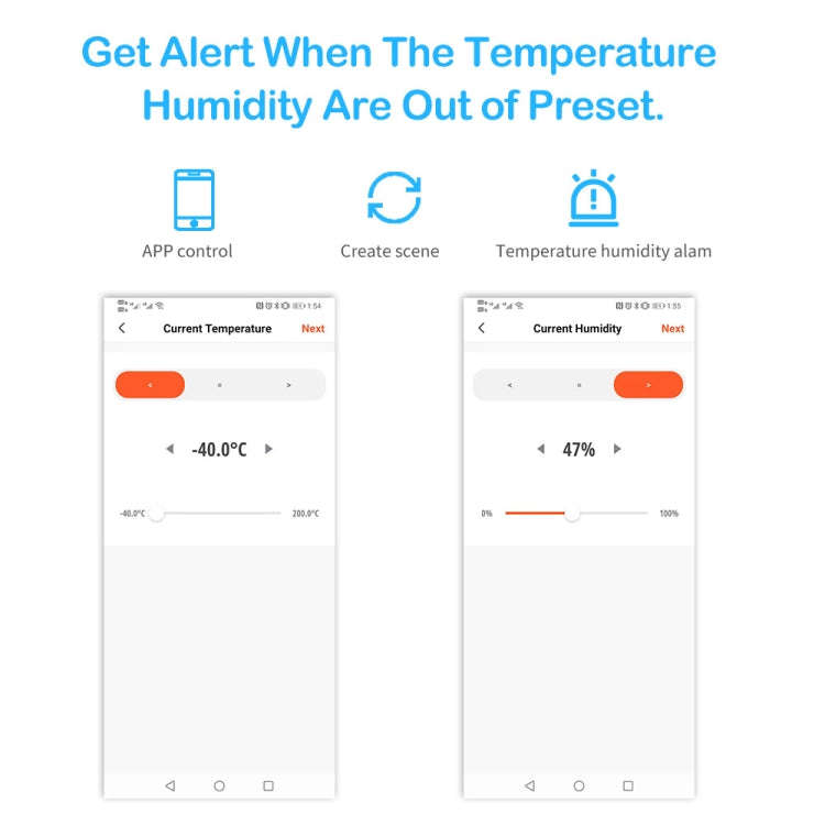 Wifi Temperature And Humidity Meter Sensor Equipment Smart Home Graffiti APP Temperature And Humi...