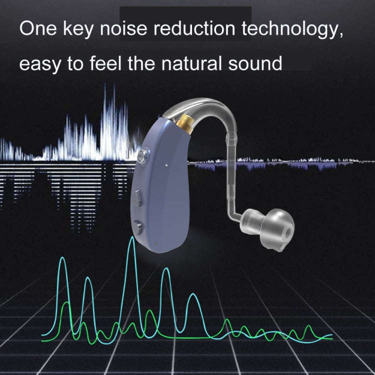 EN-T201A Digital Machine Elderly Charging Hearing Aid Sound Amplifier(Metal Blue)