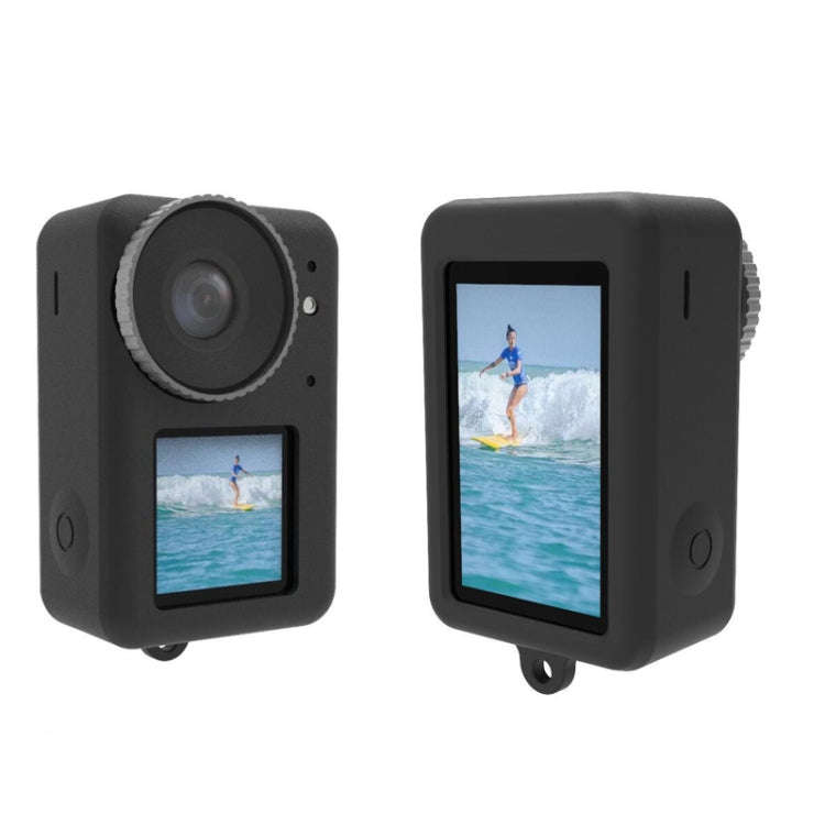 For DJI Osmo Action 3 Silicone Protective Case Lens Cap(Red)