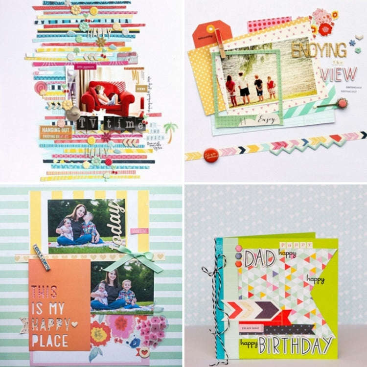 24sheets /Set 6 inch DIY Album Scrapbook Paper Handbook Material Paper Pigment Background Paper