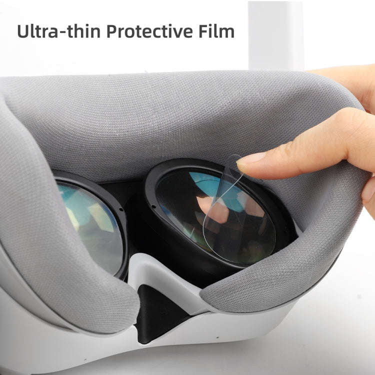 For PICO 4 VR Glasses 2 Pairs Lens Film + 2pcs Panel Film Set