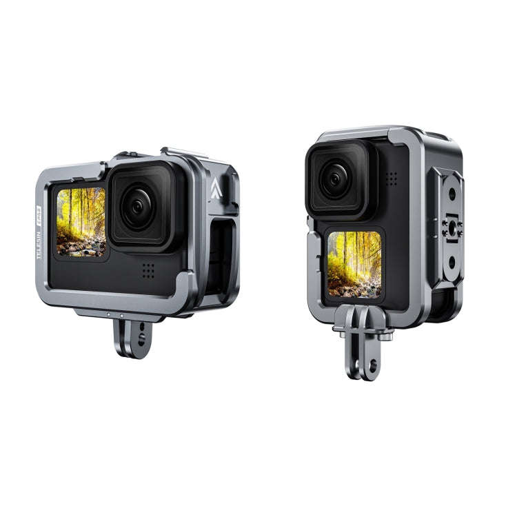 TELESIN Aluminium Alloy Frame Case For GoPro Hero11 Black / HERO10 Black / HERO9 Black ,Spec: Reg...