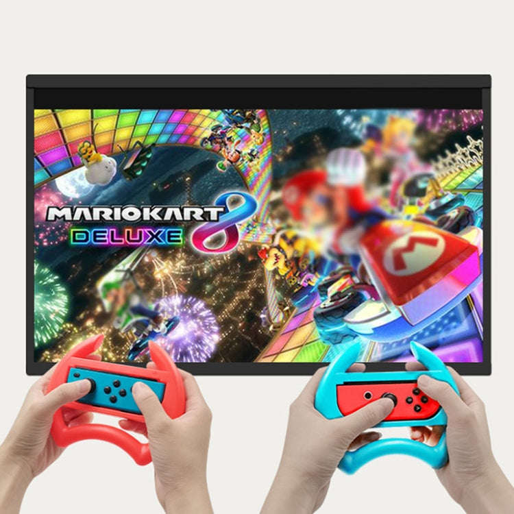 For Nintendo Switch IPLAY HBS-412 Gamepad Steering Wheel Gamepad Accessories(Red Blue)