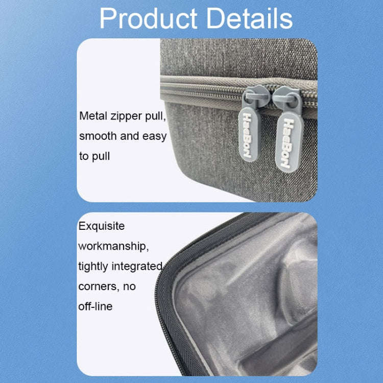 For Pico 4 HBV-494 EVA Anti-shock and Drop-proof VR Glasses Storage Bag(Grey)
