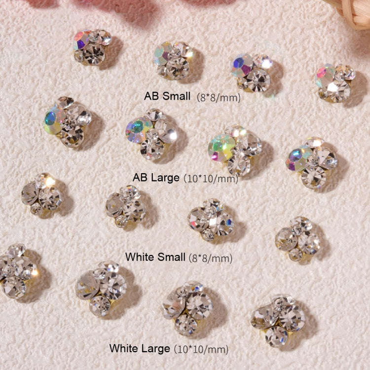 20 PCS Nail Jewelry Stacked Diamond Nail Sticker Accessories(H525 Small AB)