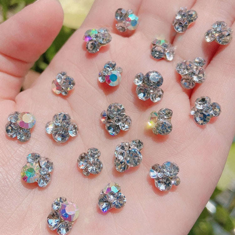 20 PCS Nail Jewelry Stacked Diamond Nail Sticker Accessories(H525 Small AB)