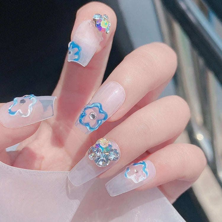 20 PCS Nail Jewelry Stacked Diamond Nail Sticker Accessories(H525 Small AB)