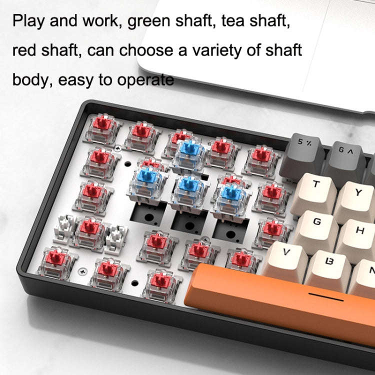 ZIYOU LANG T8 68 Keys RGB Gaming Mechanical Keyboard, Cable Length: 1.5m, Style: Micro Light Vers...