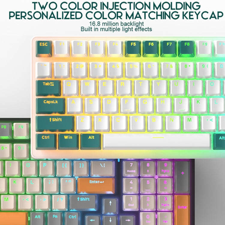 ZIYOU LANG  K3 100 Keys Game Glowing Wired Mechanical Keyboard, Cable Length: 1.5m, Style: Micro ...