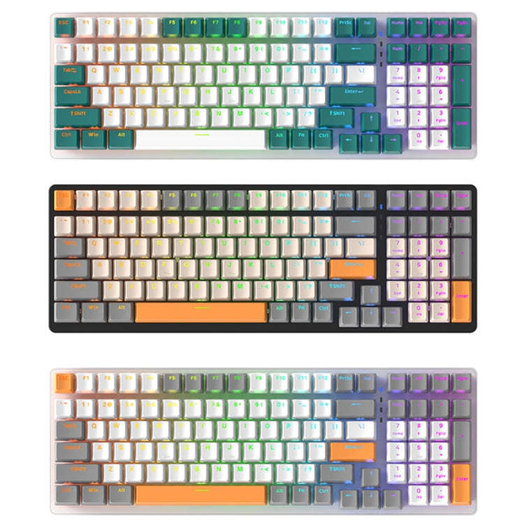 ZIYOU LANG  K3 100 Keys Game Glowing Wired Mechanical Keyboard, Cable Length: 1.5m, Style: Water ...