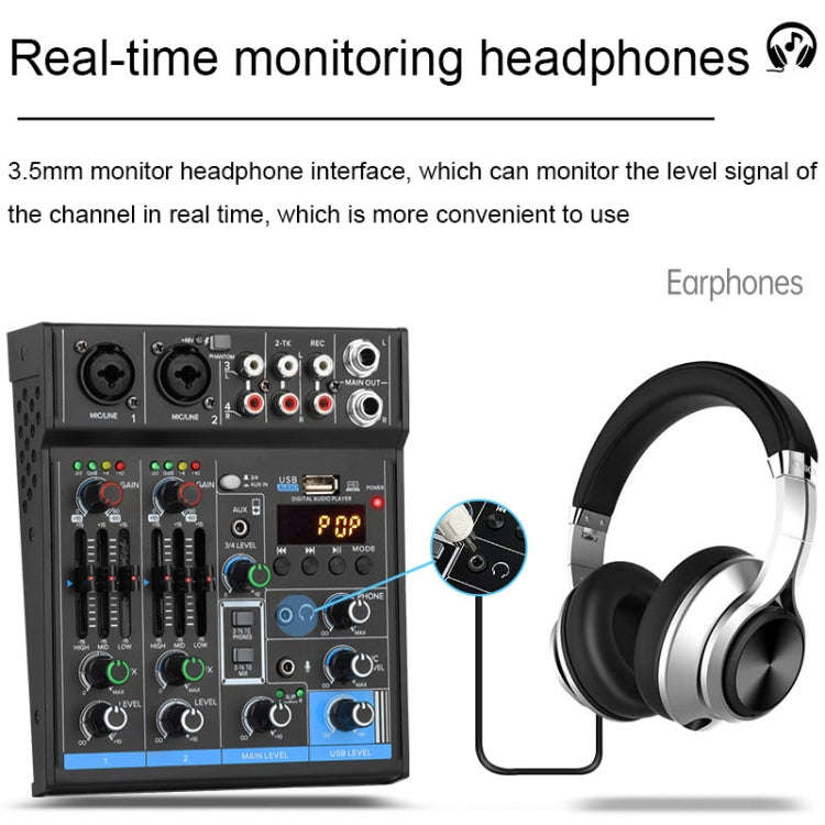 USB Balanced 4-ways Home Computer Recording Bluetooth Sound Card(M4)