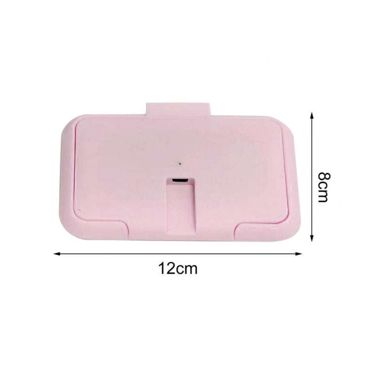 Home Car Portable USB Wet Towel Heater(Pink)