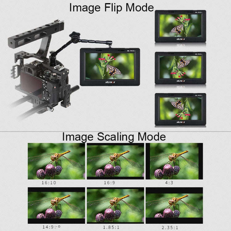 VILTROX DC-70II 7 Inch 4K HD Camera Director Monitor Film Camera Video Monitor