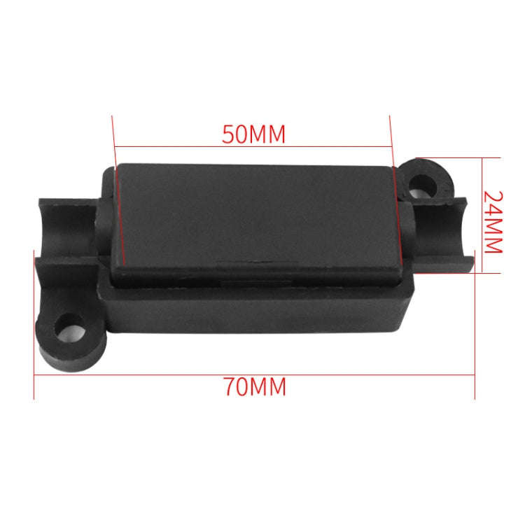 10pcs 100A Small Fork Bolt Fuse Block Car Air Conditioning All The Way Fuse Box Fuse Holder(Black)