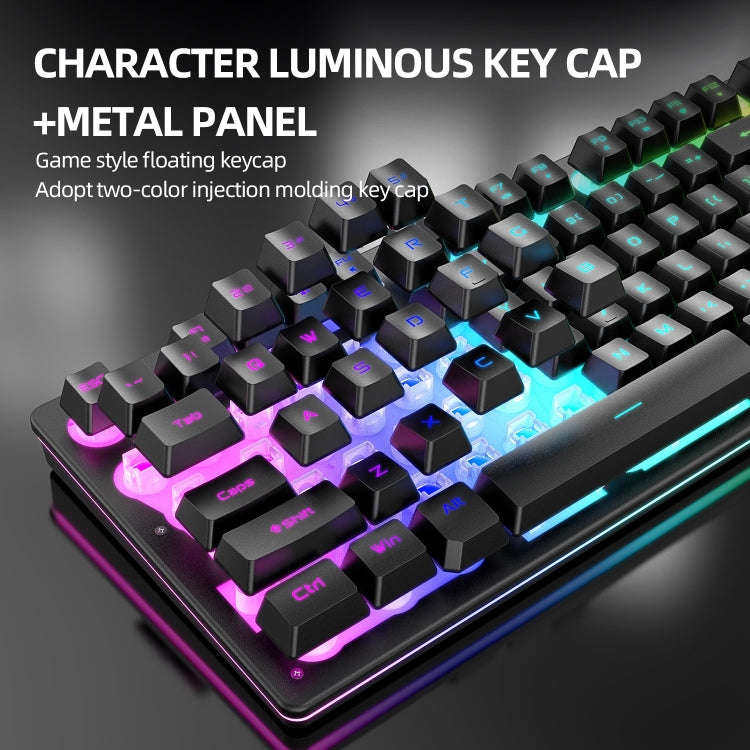 Attack Shark T3RGB RGB Luminous Wireless Keyboard And Mouse Set(Black)