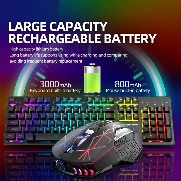 Attack Shark T3RGB RGB Luminous Wireless Keyboard And Mouse Set(Black)