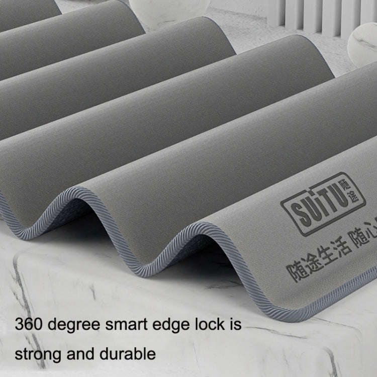 SUITU ST-9000 2pcs Double Suede Car Cleaning Towel Dry Washing Cloth, Size: 30x40cm