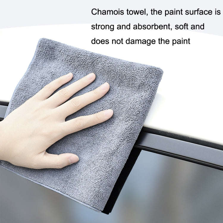 SUITU ST-9000 2pcs Double Suede Car Cleaning Towel Dry Washing Cloth, Size: 35x75cm