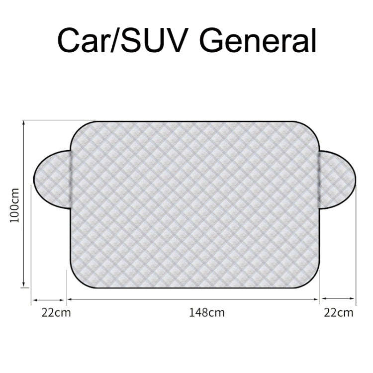 SUITU R-3945 Car Winter Front Glass Snow Shield Defrost Sunshade Thickened Car Clothing, Style: N...