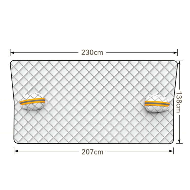SUITU R-3945 Car Winter Front Glass Snow Shield Defrost Sunshade Thickened Car Clothing, Style: N...
