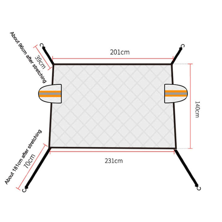 SUITU R-3945 Car Winter Front Glass Snow Shield Defrost Sunshade Thickened Car Clothing, Style: N...