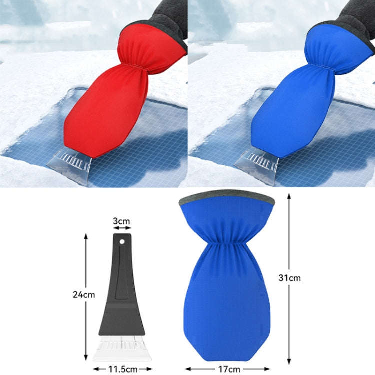 SUITU R-3140 Winter Automotive Glass With Gloves Snow Scraping and Defrosting Tools(Red)