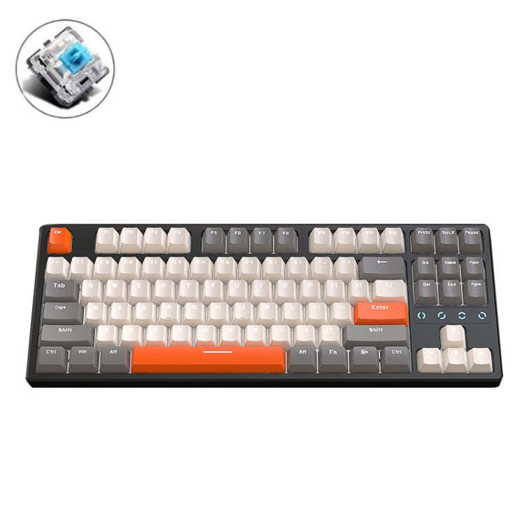 ZIYOU LANG K87 87-Keys Hot-Swappable Wired Mechanical Keyboard, Cable Length: 1.5m, Style: Green ...