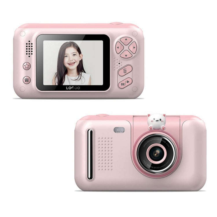 2.4 Inch Children HD Reversible Photo SLR Camera, Color: Pink