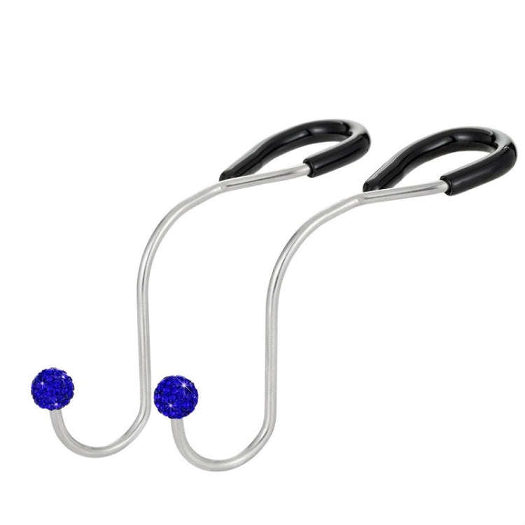 Multifunctional Car Seat Hooks With Diamond Inlay(Blue)