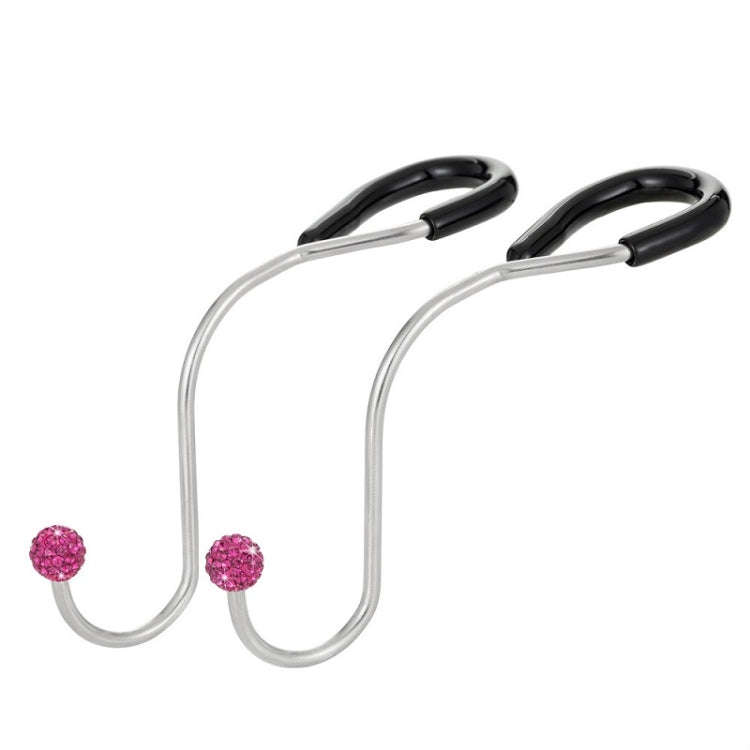 Multifunctional Car Seat Hooks With Diamond Inlay(Purple Red)