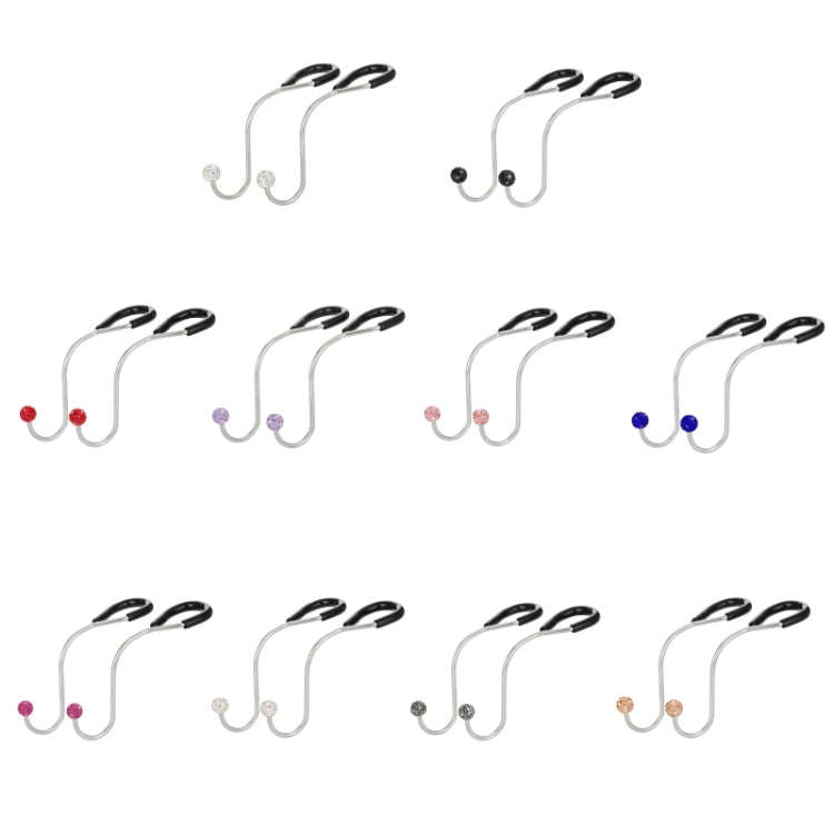 Multifunctional Car Seat Hooks With Diamond Inlay(Black)