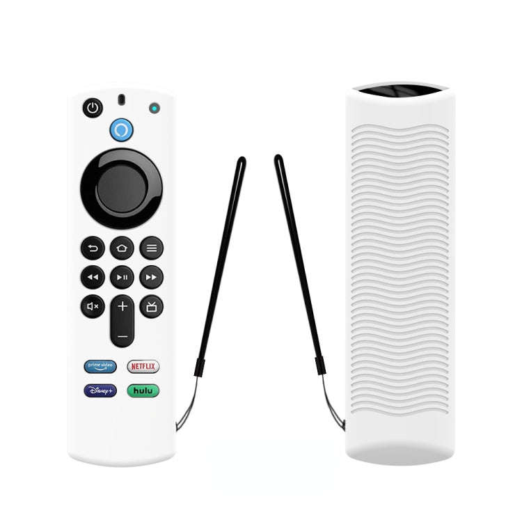 2 PCS Y27 For Alexa Voice Remote 3rd Gen Silicone Non-slip Protective Cover(Luminous White)
