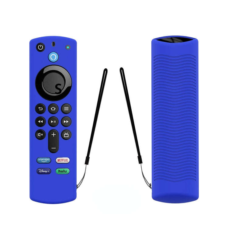 2 PCS Y27 For Alexa Voice Remote 3rd Gen Silicone Non-slip Protective Cover(Blue)