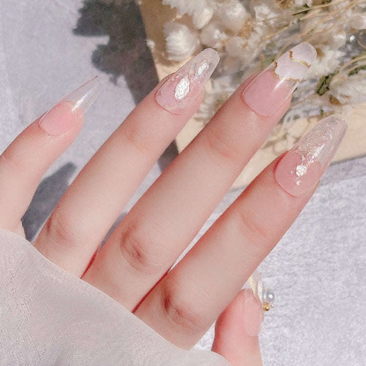 10 Boxes Velvet Shells Mica Piece Nail Stickers Nail Sequins Jewelry(02 Big Pieces)