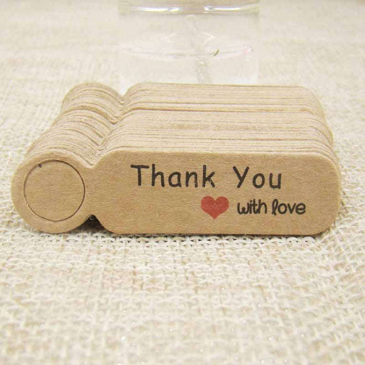 100pcs /Set Small Retro Baking Label DIY Jewelry Price Tag Bookmark Gift Card, Specification: Tha...