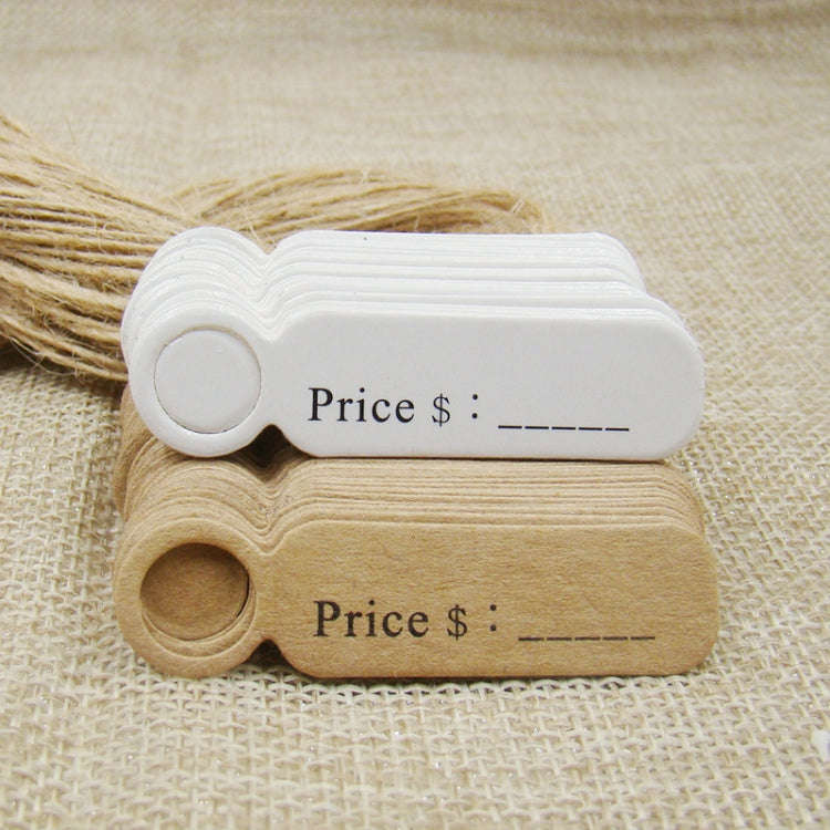 100pcs /Set Small Retro Baking Label DIY Jewelry Price Tag Bookmark Gift Card, Specification: Han...