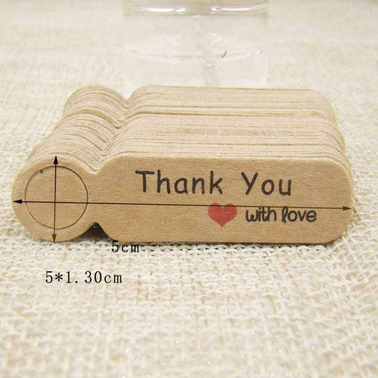 100pcs /Set Small Retro Baking Label DIY Jewelry Price Tag Bookmark Gift Card, Specification: Han...