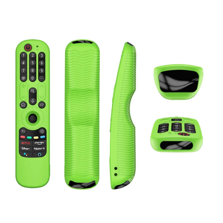 For LG An-MR21GC / AN-MR21N / AN-MR21GA TV Remote Control Silicone Protective Case(Luminous Green)